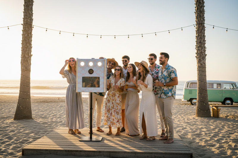Location photobooth été : l’ambiance vacances pour vos événements