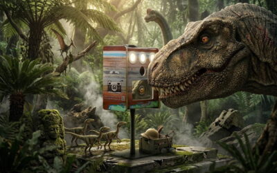 Étude scientifique : l’impact du photobooth sur les dinosaures en Provence