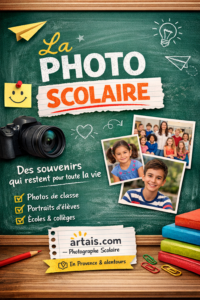 portrait élève photo scolaire moderne Artais Provence