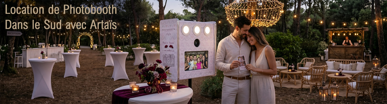 borne photo mariage sud de la France